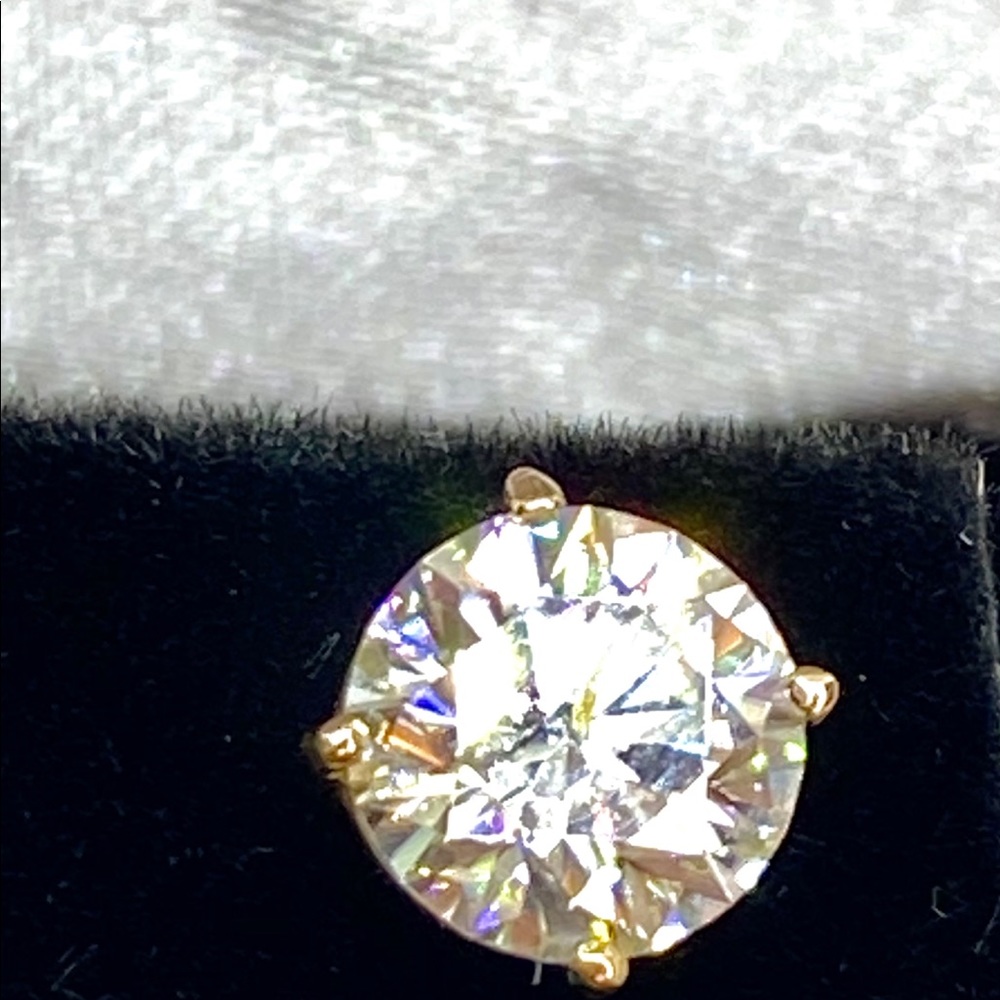 Diamonds 2 ct stud earring D color vvs mossanite - Picture 7 of 16
